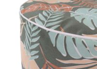 Sitzhocker Pouf Sitzkissen Sitzsack Gartenhocker aufblasbar 29x55cm Blatt-Design