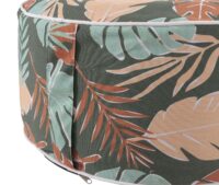 Sitzhocker Pouf Sitzkissen Sitzsack Gartenhocker aufblasbar 29x55cm Blatt-Design