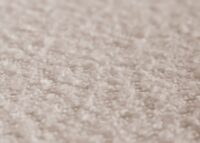 Sitzhocker Schminkhocker höhenverstellbar drehbar Ø37cm Bouclé beige