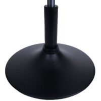 Sitzhocker Schminkhocker höhenverstellbar drehbar Ø37cm Bouclé dunkelgrau