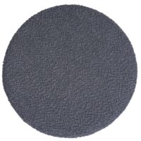 Sitzhocker Schminkhocker höhenverstellbar drehbar Ø37cm Bouclé dunkelgrau