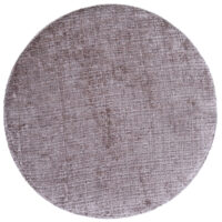 Sitzhocker Schminkhocker höhenverstellbar drehbar Ø37cm Chenille braun