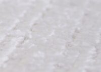 Sitzhocker Schminkhocker höhenverstellbar drehbar Ø37cm Chenille creme-weiss