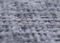 Sitzhocker Schminkhocker höhenverstellbar drehbar Ø37cm Chenille dunkelgrau
