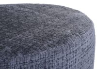 Sitzhocker Schminkhocker höhenverstellbar drehbar Ø37cm Chenille dunkelgrau