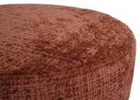 Sitzhocker Schminkhocker höhenverstellbar drehbar Ø37cm Chenille terrakotta
