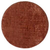 Sitzhocker Schminkhocker höhenverstellbar drehbar Ø37cm Chenille terrakotta