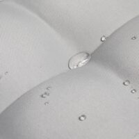 Hellgraues 6er-Set quadratischer Sitzkissen, 40x40x4cm, vielseitig einsetzbar für Indoor und Outdoor, bietet zusätzlichen Sitzkomfort.