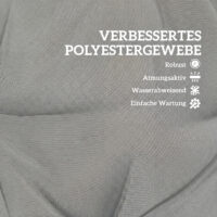 Sitzkissen mit Rückenlehne für Gartenstuhl wasserabweisend