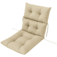 Sitzkissen mit Rückenlehne für Schaukelstuhl indoor outdoor beige
