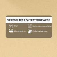 Sitzkissen mit Rückenlehne für Schaukelstuhl indoor outdoor beige
