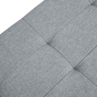 Sitztruhe Ottoman-Bank klappbar Hellgrau.