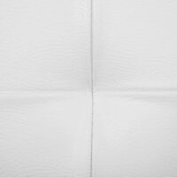 Sitztruhe in Weiß mit 76 cm Länge, bietet zusätzlichen Stauraum.