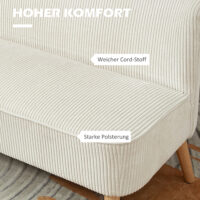Sofa 2-Sitzer mit weicher Polsterung und pflegeleichtem Bezug