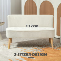 Sofa 2-Sitzer mit weicher Polsterung und pflegeleichtem Bezug