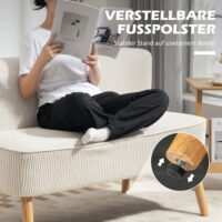 Sofa 2-Sitzer mit weicher Polsterung und pflegeleichtem Bezug