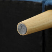 Sofa 2-Sitzer mit Stauraum und Kissen blau