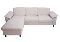 Sofa-Garnitur Ecksofa L-Form links/rechts 84x229x140cm beige