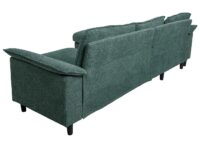 Sofa-Garnitur Ecksofa L-Form links/rechts 84x229x140cm grau-grün