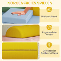Softbausteine für Kinder waschbar 12-teilig pastellfarben