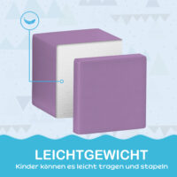 Softbausteine Würfel 12er Set kindersicher für Kleinkinder 1-3 Jahre
