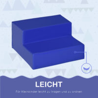 4-teiliges Set Softbausteine, ideal für Kinder von 12-36 Monaten. Weiche und sichere Bausteine für die motorische Entwicklung.