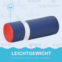 Bunte 7-teilige Softbausteine, ideal für das Kinderzimmer. Fördern die Kreativität und Motorik beim Bauen.