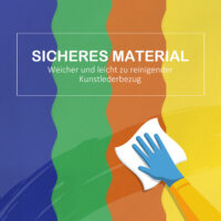 Bunte 7-teilige Softbausteine, ideal für das Kinderzimmer. Fördern die Kreativität und Motorik beim Bauen.