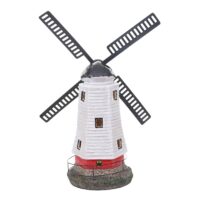 Solar LED Windmühle Gartendeko für Innen und Außen