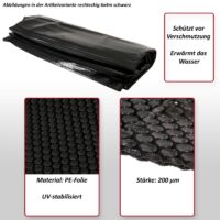 Solar Poolabdeckung blau 10x5 m rechteckig 200 µm Wärmeschutzplane