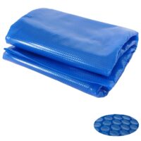 Solar Poolabdeckung oval blau 7,31x3,65 m 400 µm Wärmeplane