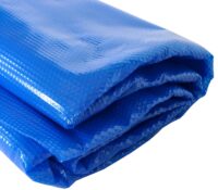 Solar Poolabdeckung oval blau 7,31x3,65 m 400 µm Wärmeplane