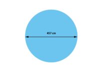 Solar Poolabdeckung rund blau 4,57 m 400 µm Wärmeplane