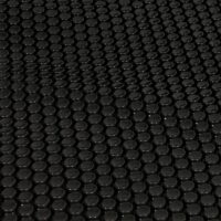 Schwarze Solar Poolabdeckung rechteckig 6x4 m 200 µm Wärmeplane