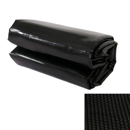 Schwarze Solar Poolabdeckung 8x4 m rechteckig 400 µm Wärmeabdeckung