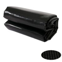 Solar Poolabdeckung schwarz oval 7,31x3,65 m 400 µm Wärmeschutz