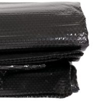 Solar Poolabdeckung schwarz oval 7,31x3,65 m 400 µm Wärmeschutz
