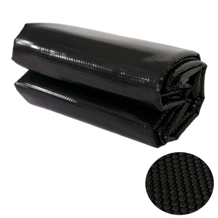 Schwarze Solar Poolabdeckung rund 4,57 m 200 µm Wärmeschutz