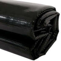 Schwarze Solar Poolabdeckung rund 4,57 m 200 µm Wärmeschutz