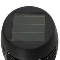 Solarleuchte 4er-Set Ø12x72 cm, ideal für den Garten, Schwarz.