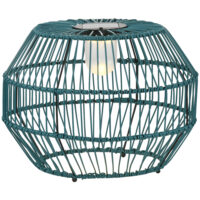 Solarleuchte im Trommel-Design mit LED-Beleuchtung, Farbe Grün.