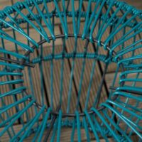 Solarleuchte im Trommel-Design mit LED-Beleuchtung, Farbe Grün.