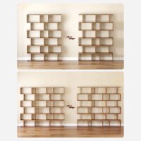 Songmics Bücherregal mit 6 Ebenen Vintage 70x24x190.5cm aus Holz