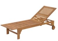 Sonnenliege Gartenliege Relaxliege Akazie Kissen grau