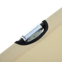 Blaue Sonnenliege aus Stahl, 188x56x28 cm, mit verstellbarer Rückenlehne.