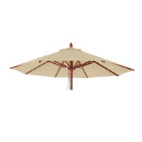 Ersatzbezug Sonnenschirm rund Polyester Gastronomie 3m creme