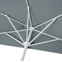 Sonnenschirm halbrund Balkonschirm UV50+ 300cm anthrazit ohne Ständer