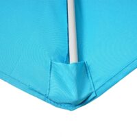 Sonnenschirm halbrund Balkonschirm UV50+ 300cm türkis mit Ständer