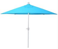 Sonnenschirm halbrund Balkonschirm UV50+ 300cm türkis ohne Ständer