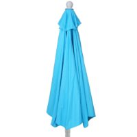 Sonnenschirm halbrund Balkonschirm UV50+ 300cm türkis ohne Ständer